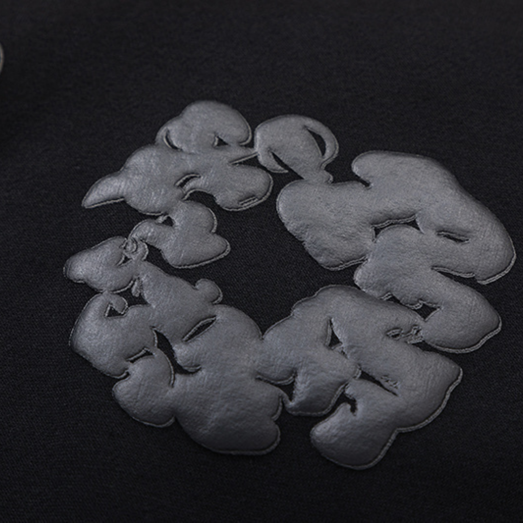 Denim Trs Full Black Tracksuit