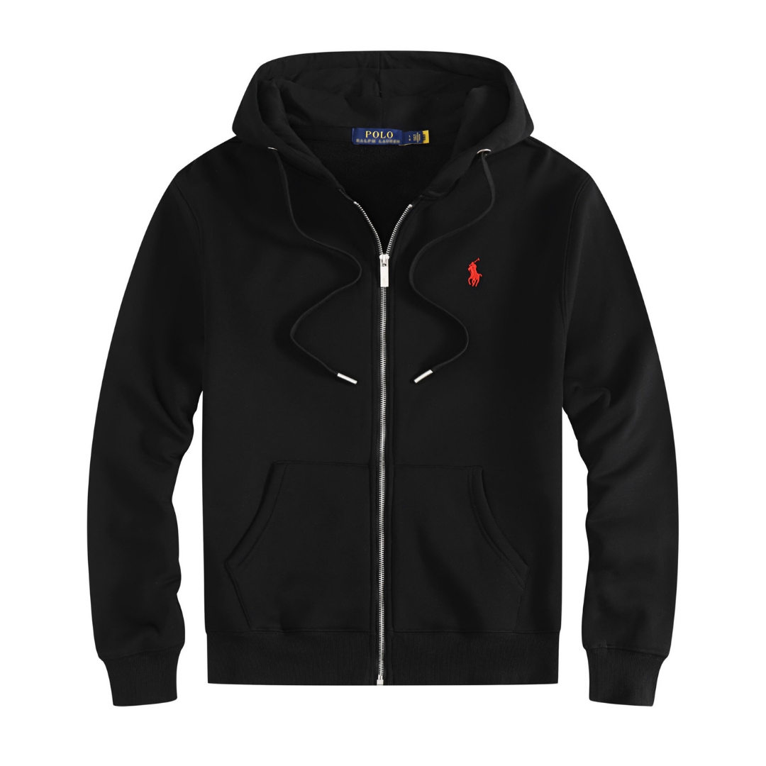 Polo Black Red Tracksuit