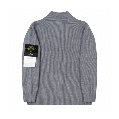 Stone Full Zip Sweater