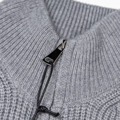 Stone Full Zip Sweater
