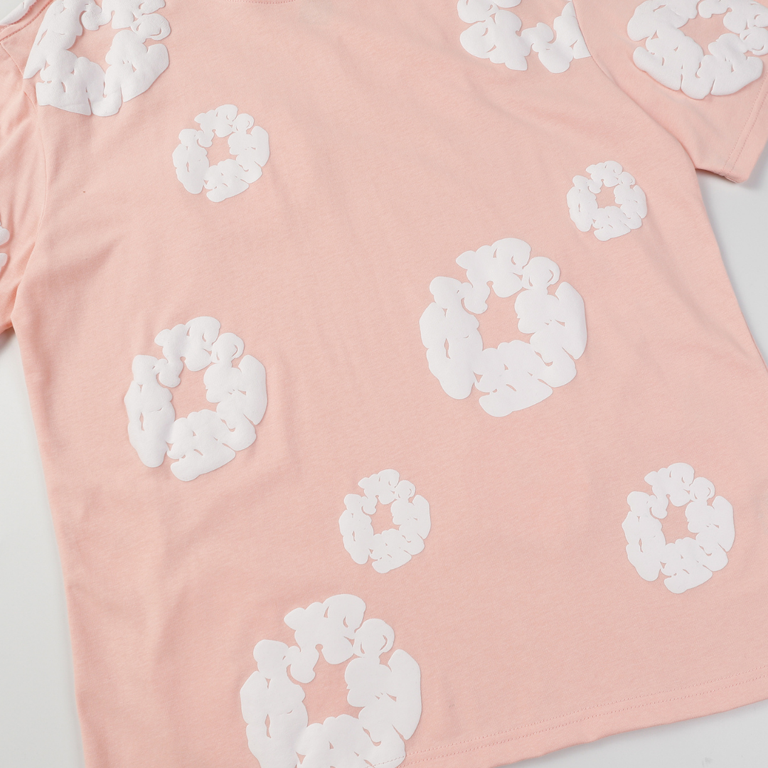 Denim Trs Pink Short set