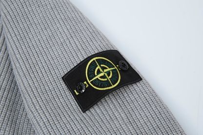 Stone Full Zip Sweater