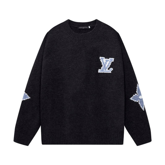 LV SWEATER BLACK & BLUE