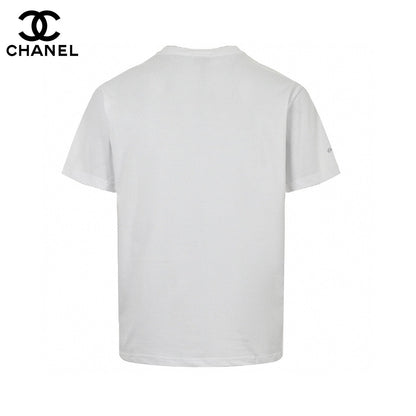 T-shirt Chanel Classic Logo blanc