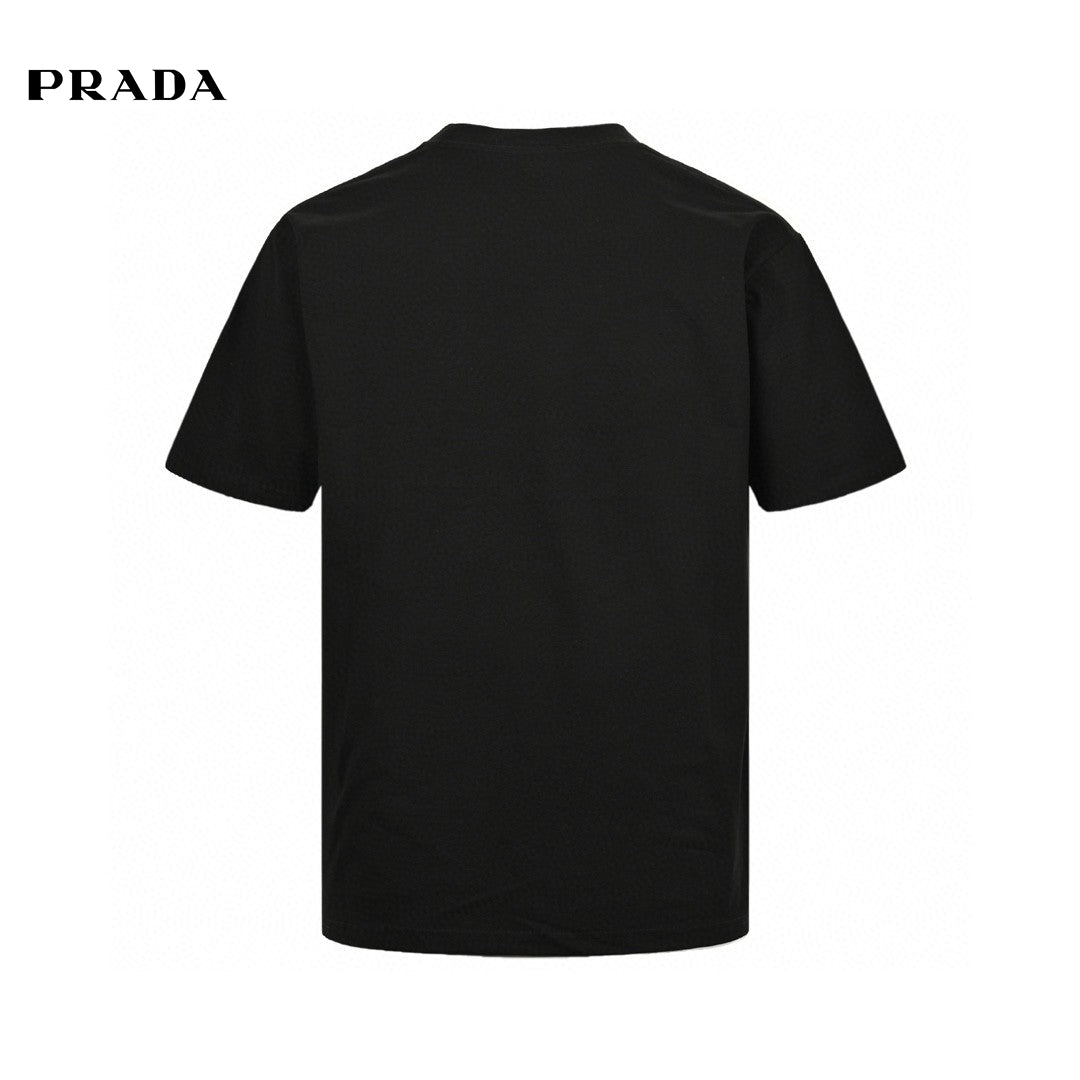 T-shirt noir Prada avec logo