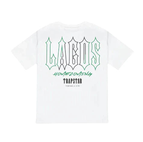 T-shirt graphique Trapstar Lagos x Homecoming Naija - Blanc 