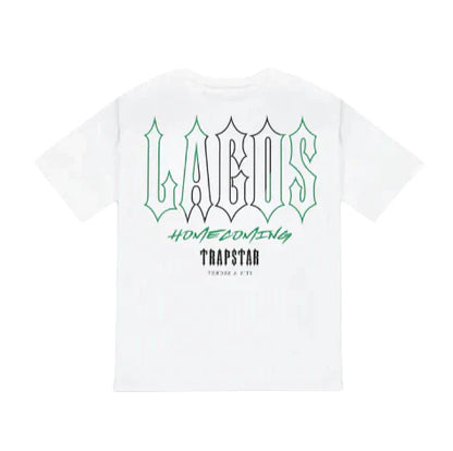 T-shirt graphique Trapstar Lagos x Homecoming Naija - Blanc 