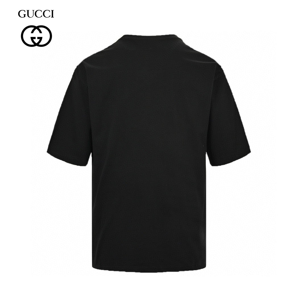 T-shirt Gucci à logo fraise (noir)