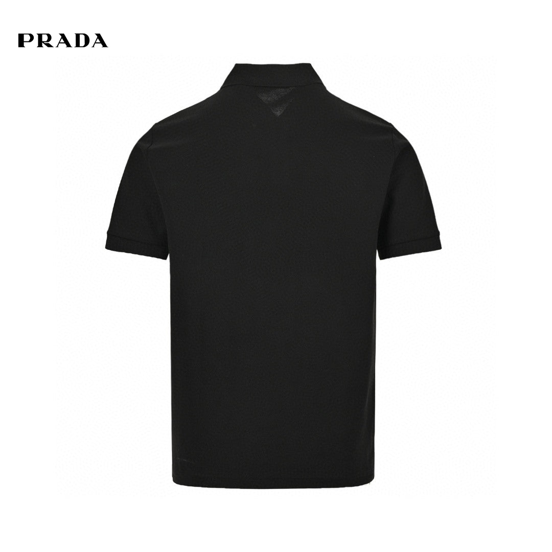 Polo noir classique Prada 