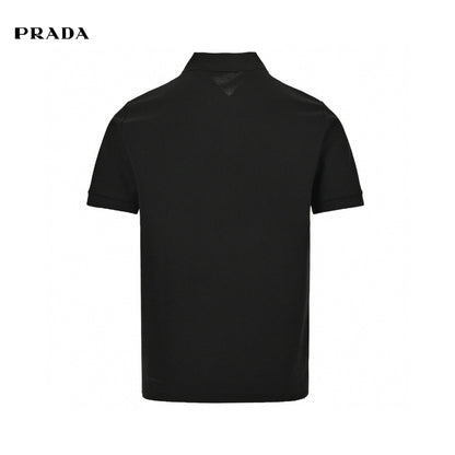 Polo noir classique Prada 