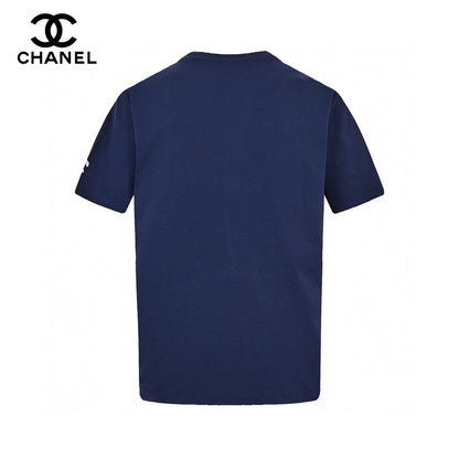 T-shirt à logo Chanel (bleu marine)