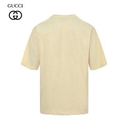T-shirt Gucci à logo fraise (beige)