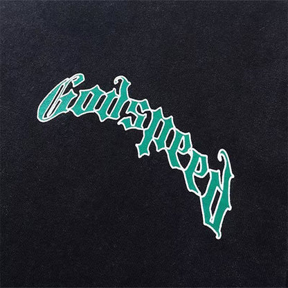 T-shirt Godspeed Balaclava SZN noir délavé