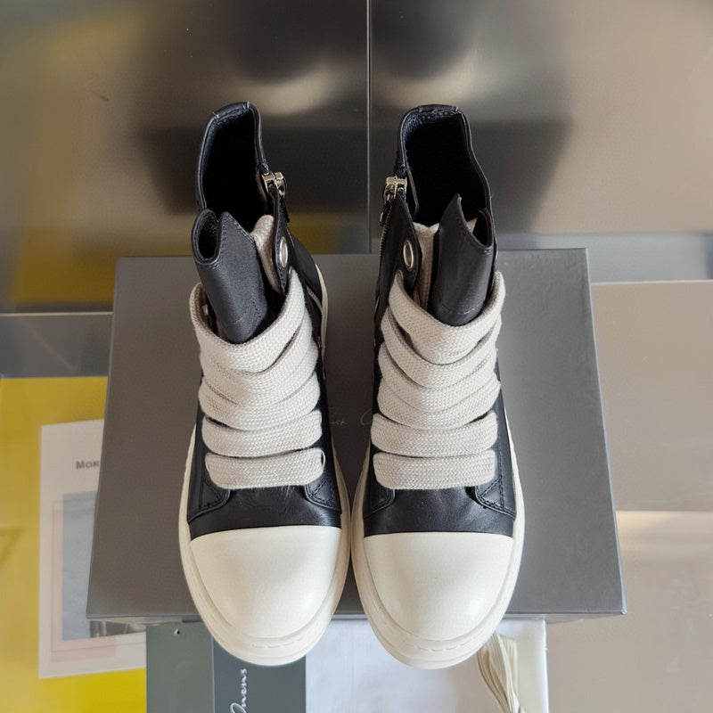 Baskets montantes noires Rick Owens
