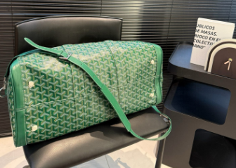 GOYARD BOSTON 50 TRAVEL BAG GREEN