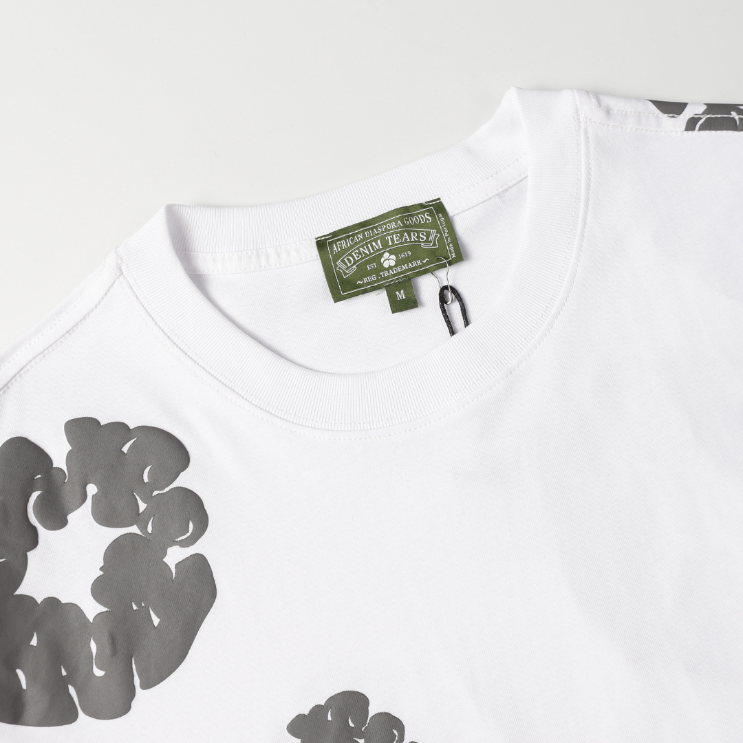 Denim Trs White Grey Short set