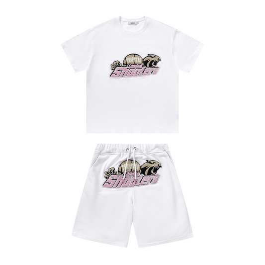Shooters White Short Set