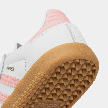 Samba OG Infant Toddler Lifestyle Shoes (White/Coral Pink)