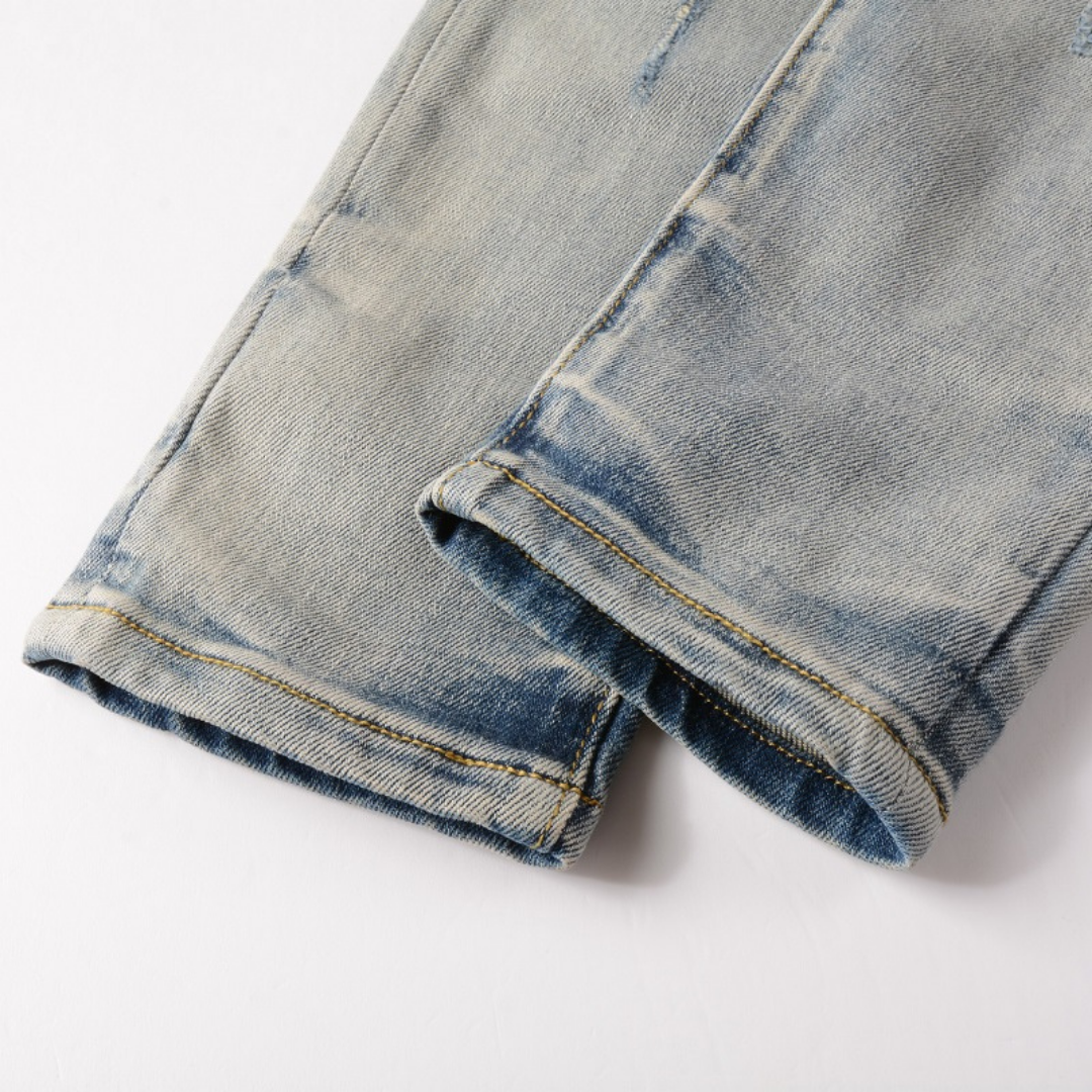 Amr Patch Distressed Jeans