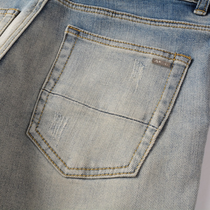 Amr Patch Distressed Jeans
