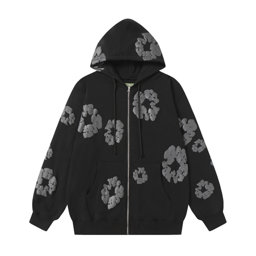 Denim Trs Zip Hoodie