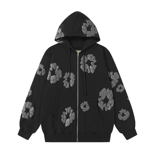 Denim Trs Zip Hoodie