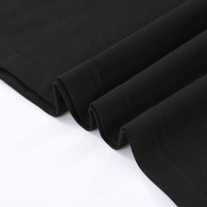 T-shirt noir à col avec logo Chrome Hearts