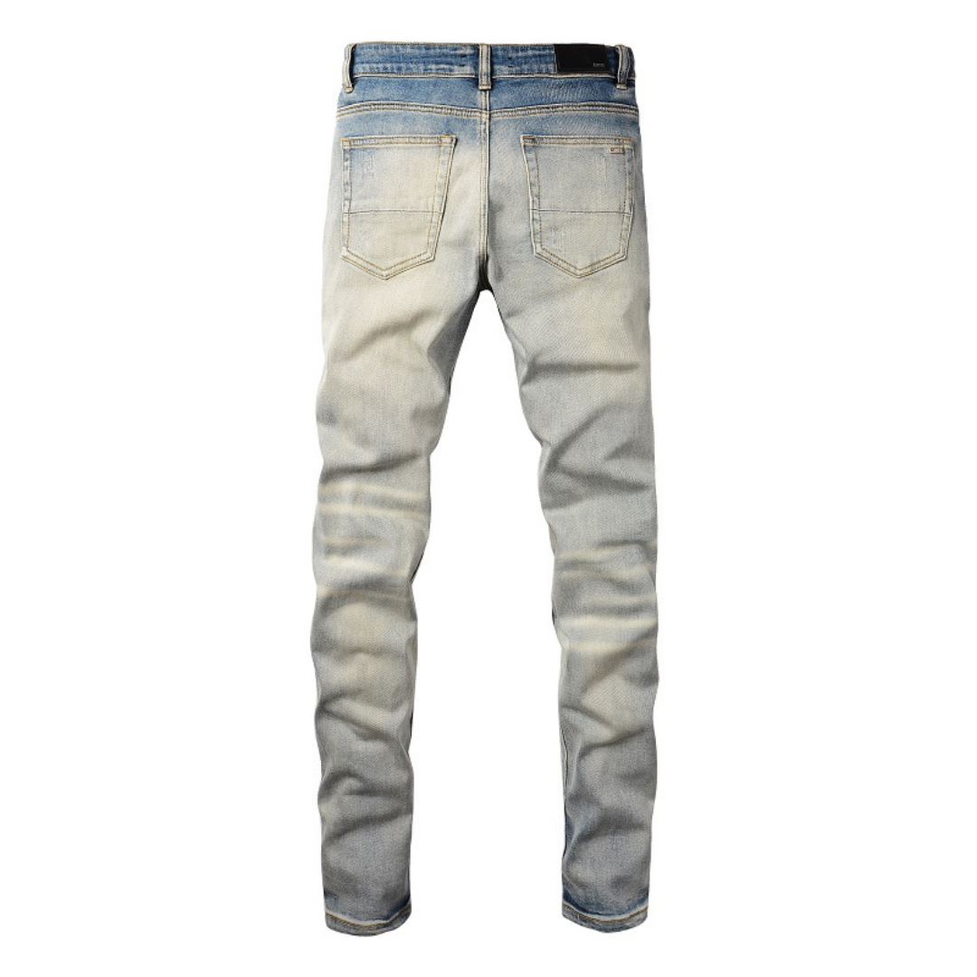 Amr Patch Distressed Jeans