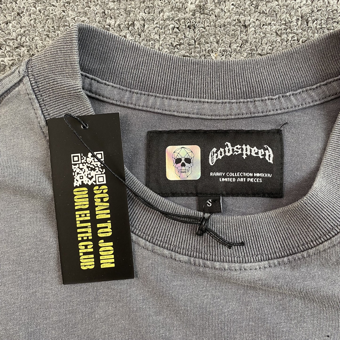 GODSPEED AMIGOS T-SHIRT WASHED GREY