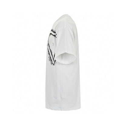 T-shirt Prada Triangle Spray Paint Logo (Blanc)