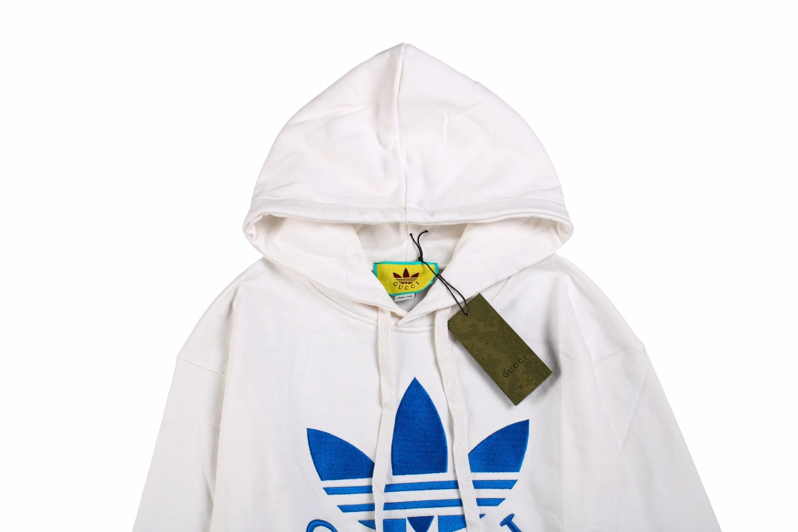 Sweat à capuche blanc Gucci x Adidas