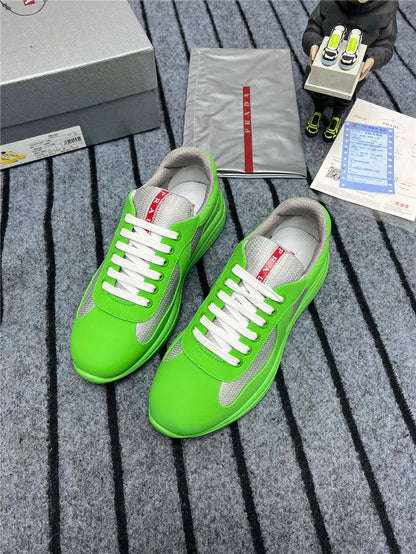 PRADA AMERICA'S CUP CAOUTCHOUC SOUPLE VERT POMME ARGENT