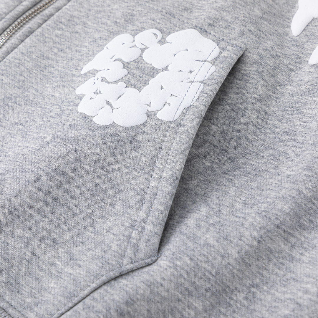 Denim Trs Zip Hoodie