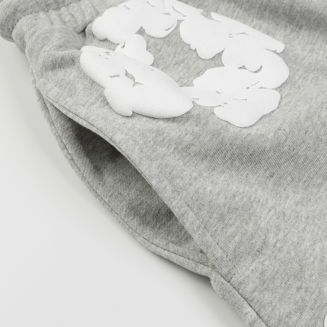 Ensemble short en denim gris