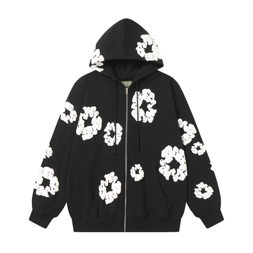 Denim Trs Zip Hoodie