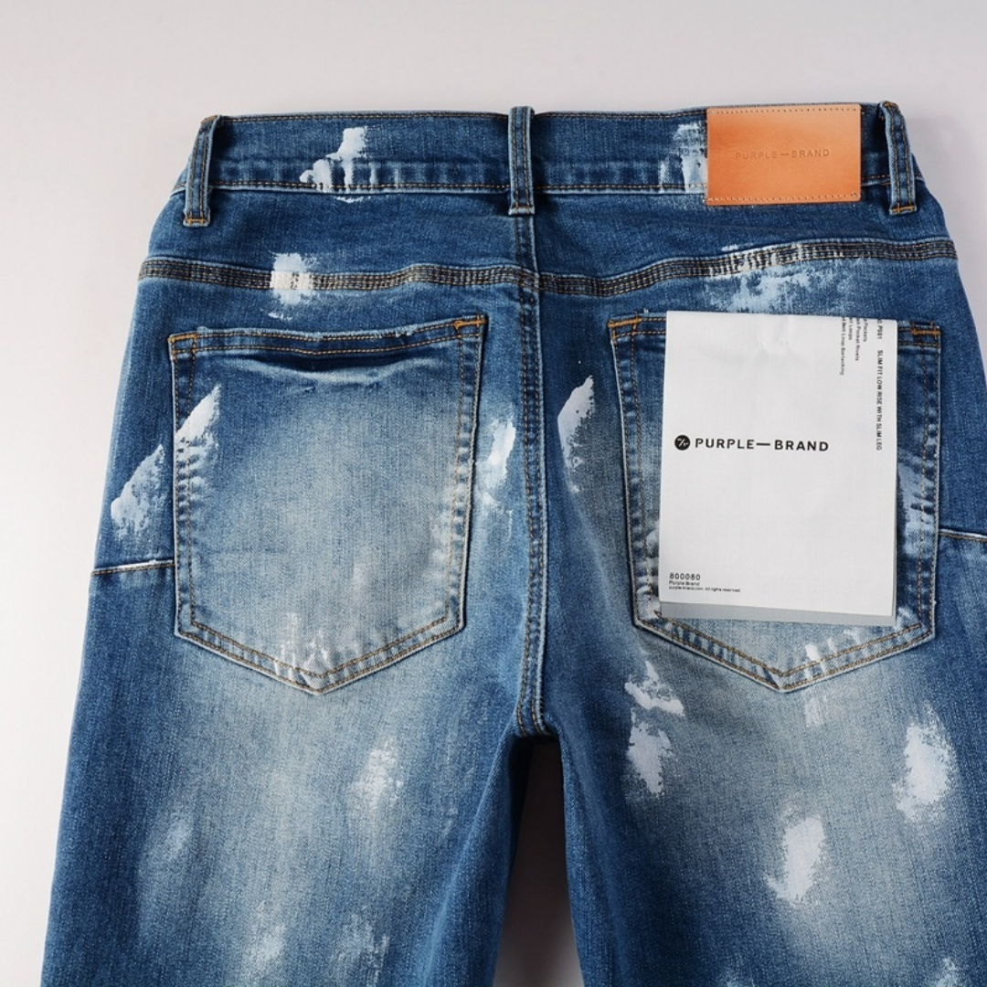 Purple Paint Gradient Blue Jeans