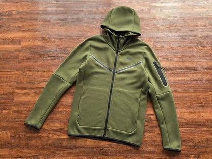 Sweat à capuche Nike Tech Fleece vert olive
