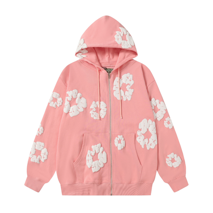 Denim Trs Zip Hoodie