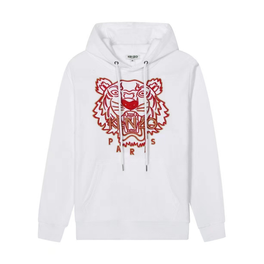 Sweat à capuche monochrome tigre