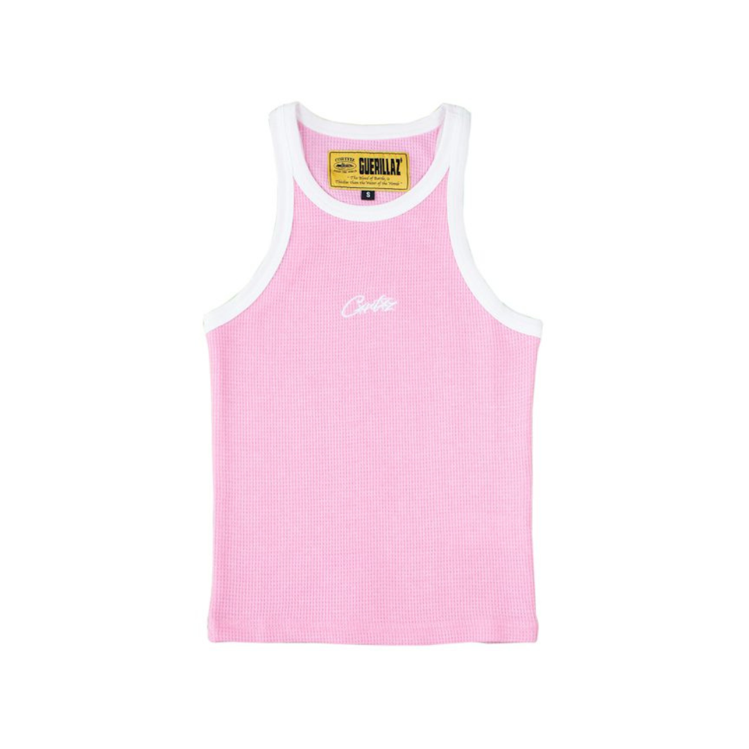 Womens Allstarz Contrast Pink Tank Top