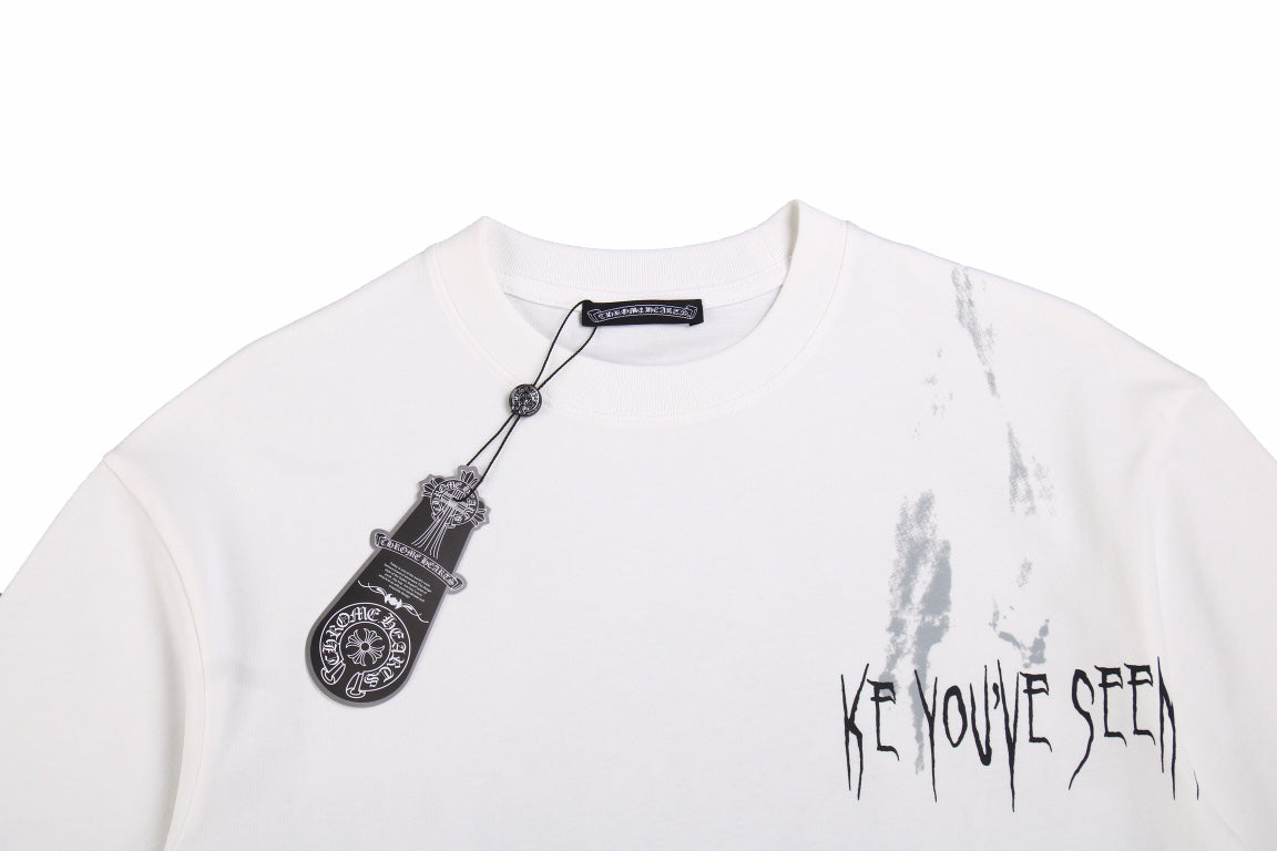 T-shirt blanc Chrome Hearts « Looking Like a Ghost »