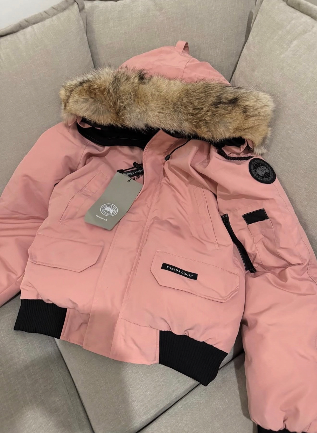 MANTEAU ROSE CANADA GOOSE