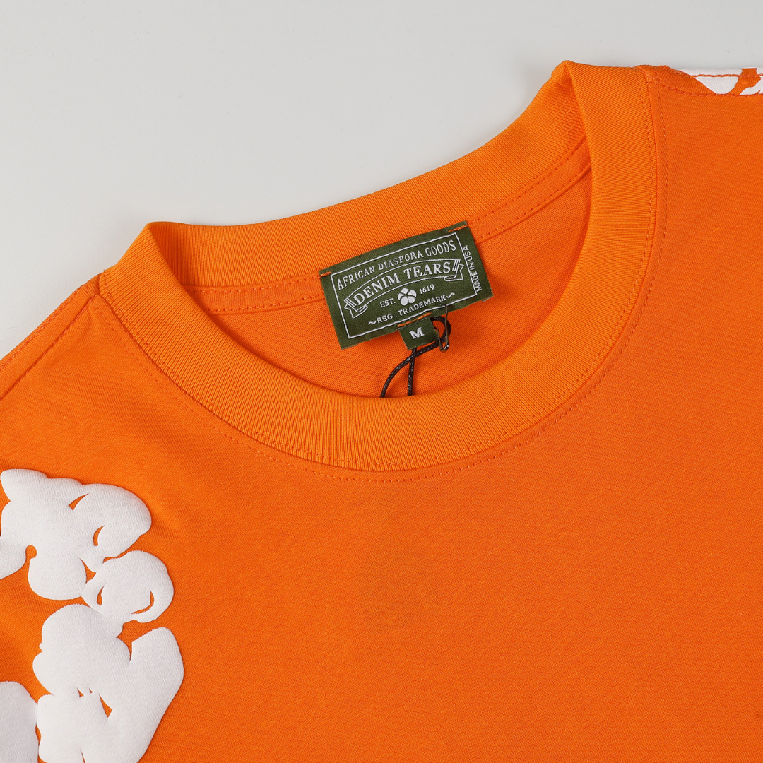 Denim Trs Orange Short set