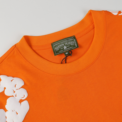 Denim Trs Orange Short set