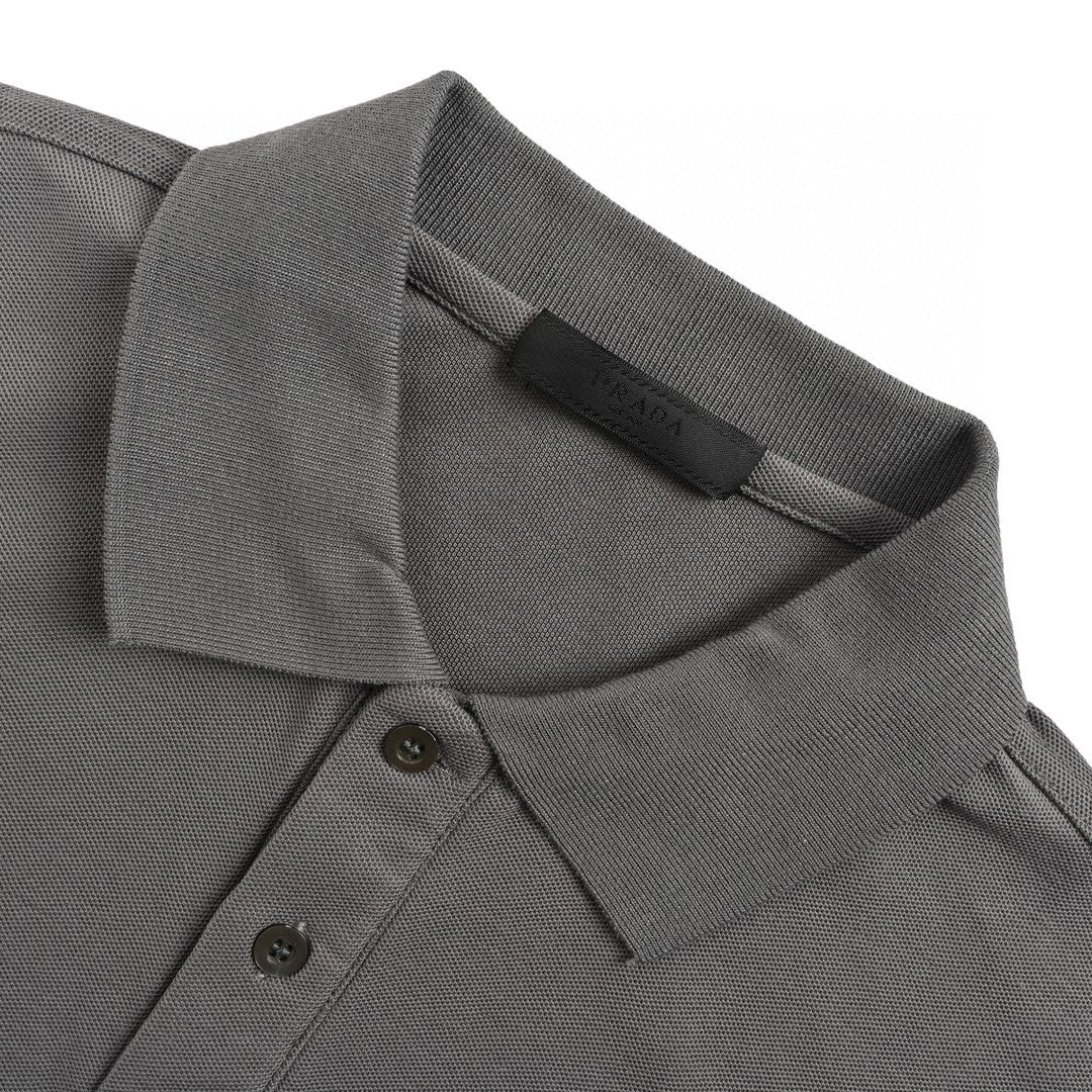 Polo gris classique Prada