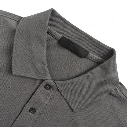 Polo gris classique Prada