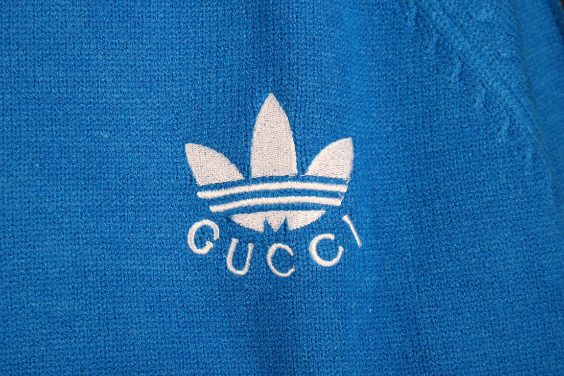 Veste de survêtement bleue Gucci x Adidas
