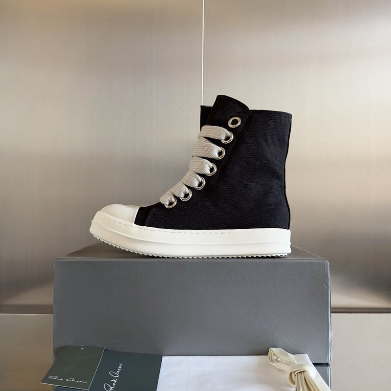 Baskets montantes noires Rick Owens