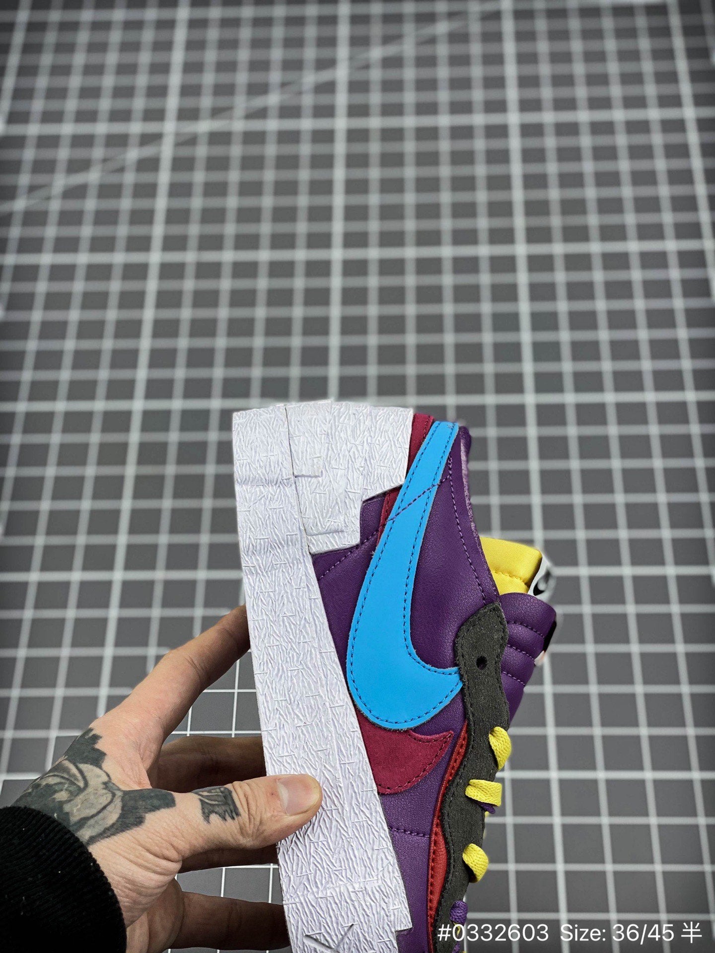 KAWS x Sacai x Nike Blazer Violet Crépuscule