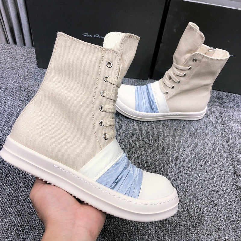 Bottes en toile à lacets Rick Owens